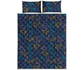 Cute Sea Turtle Pattern Print Quilt Bed Set