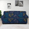 Cute Sea Turtle Pattern Print Sofa Cover