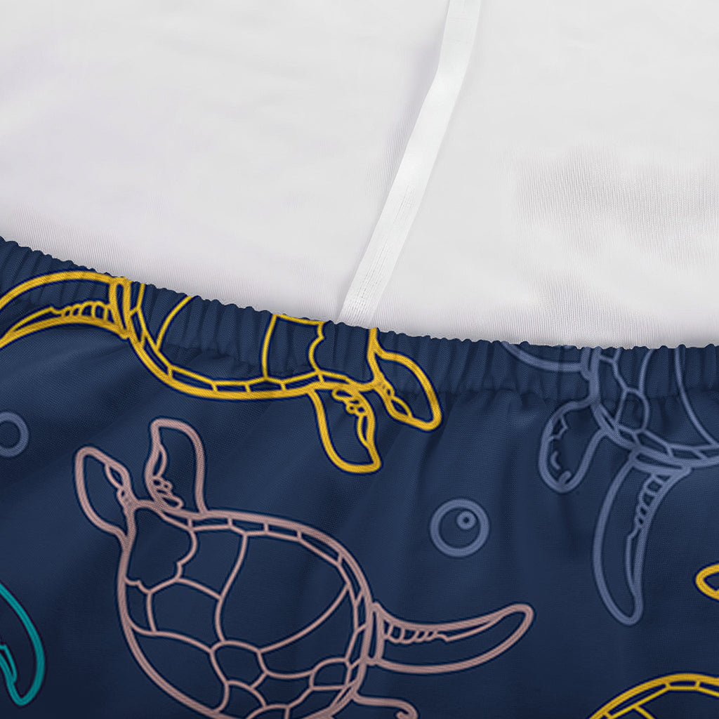 Cute Sea Turtle Pattern Print Sofa Cover