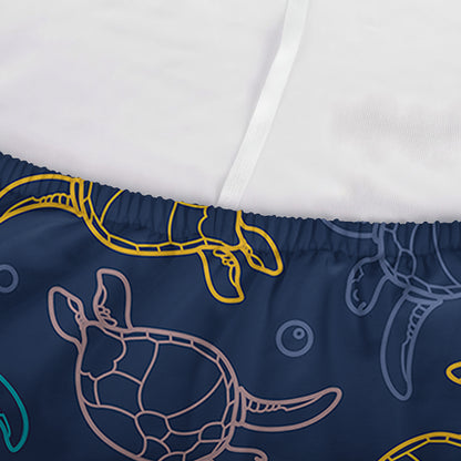 Cute Sea Turtle Pattern Print Sofa Cover