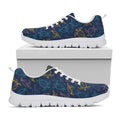 Cute Sea Turtle Pattern Print White Running Shoes