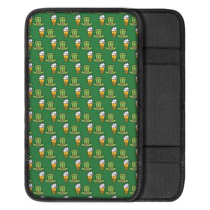 Cute Shamrock Saint Patrick's Day Print Car Center Console Cover