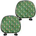 Cute Shamrock Saint Patrick's Day Print Car Headrest Covers
