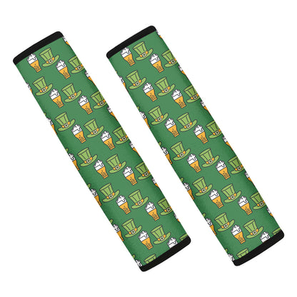 Cute Shamrock Saint Patrick's Day Print Car Seat Belt Covers