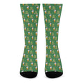 Cute Shamrock Saint Patrick's Day Print Crew Socks
