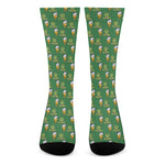 Cute Shamrock Saint Patrick's Day Print Crew Socks