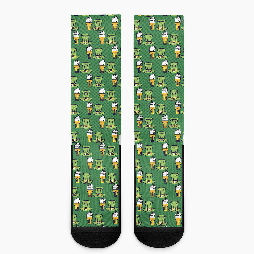 Cute Shamrock Saint Patrick's Day Print Crew Socks