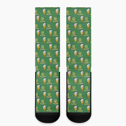 Cute Shamrock Saint Patrick's Day Print Crew Socks