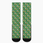 Cute Shamrock Saint Patrick's Day Print Crew Socks