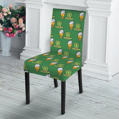 Cute Shamrock Saint Patrick's Day Print Dining Chair Slipcover