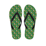 Cute Shamrock Saint Patrick's Day Print Flip Flops