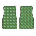 Cute Shamrock Saint Patrick's Day Print Front Car Floor Mats