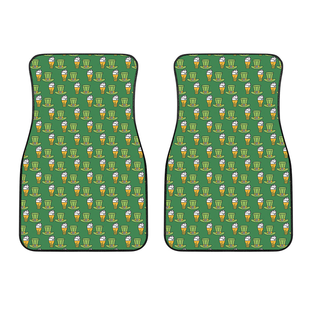 Cute Shamrock Saint Patrick's Day Print Front Car Floor Mats