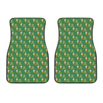 Cute Shamrock Saint Patrick's Day Print Front Car Floor Mats