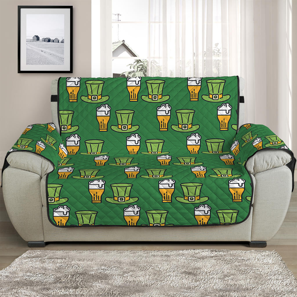 Cute Shamrock Saint Patrick's Day Print Half Sofa Protector