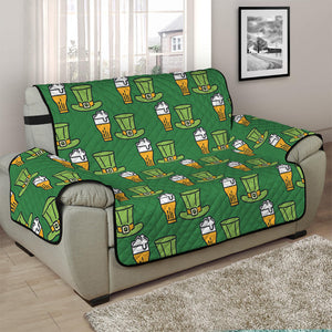 Cute Shamrock Saint Patrick's Day Print Half Sofa Protector