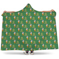 Cute Shamrock Saint Patrick's Day Print Hooded Blanket