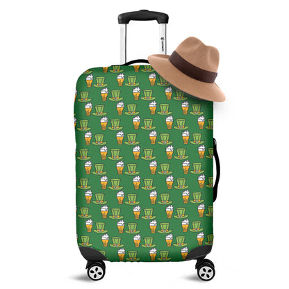 Cute Shamrock Saint Patrick's Day Print Luggage Cover