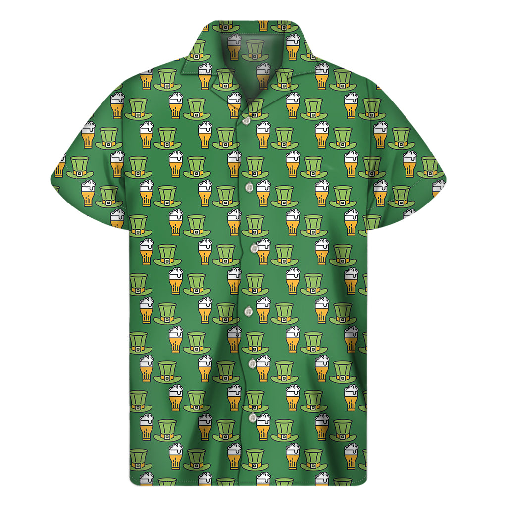 Cute Shamrock Saint Patrick's Day Print Men's Short Sleeve Shirt