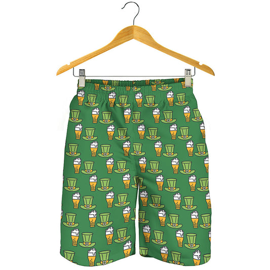 Cute Shamrock Saint Patrick's Day Print Men's Shorts
