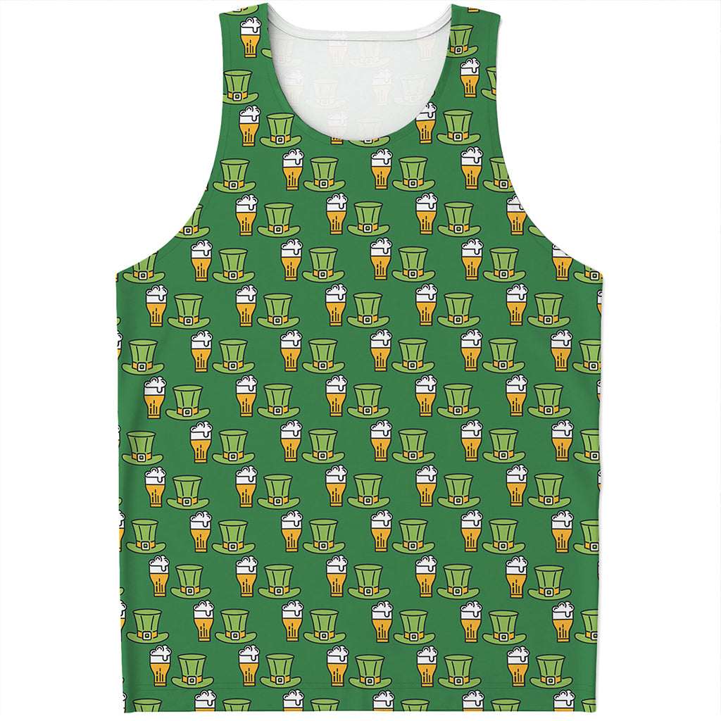 Cute Shamrock Saint Patrick's Day Print Men's Tank Top