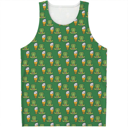 Cute Shamrock Saint Patrick's Day Print Men's Tank Top