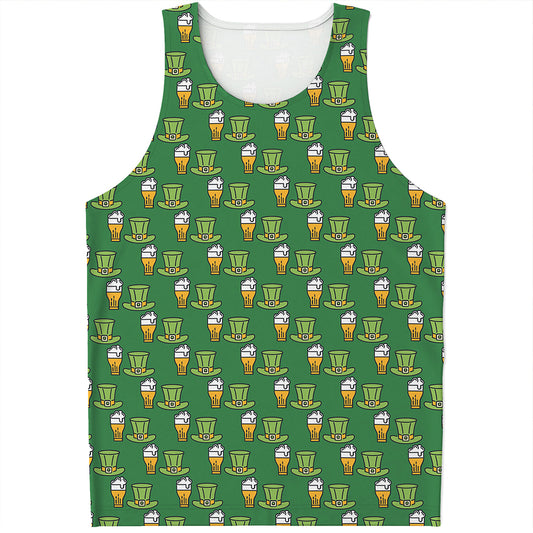 Cute Shamrock Saint Patrick's Day Print Men's Tank Top