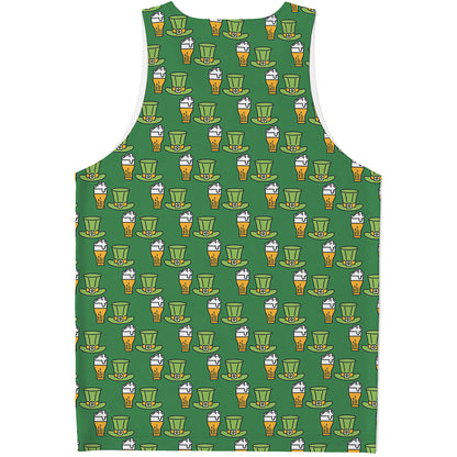 Cute Shamrock Saint Patrick's Day Print Men's Tank Top