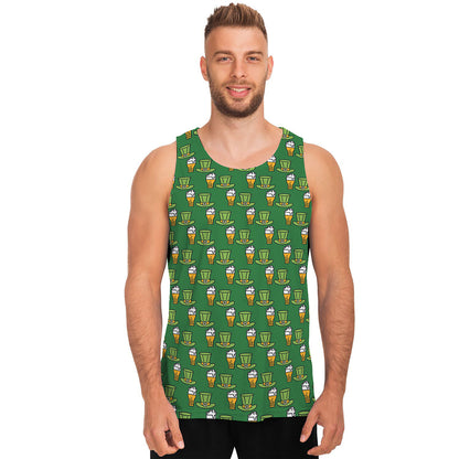 Cute Shamrock Saint Patrick's Day Print Men's Tank Top
