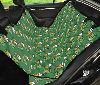 Cute Shamrock Saint Patrick's Day Print Pet Car Back Seat Cover
