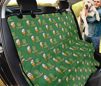 Cute Shamrock Saint Patrick's Day Print Pet Car Back Seat Cover