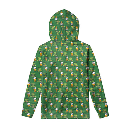 Cute Shamrock Saint Patrick's Day Print Pullover Hoodie