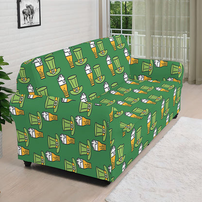 Cute Shamrock Saint Patrick's Day Print Sofa Cover