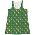 Cute Shamrock Saint Patrick's Day Print Women's Racerback Tank Top