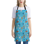 Cute Shark Pattern Print Apron