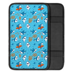 Cute Shark Pattern Print Car Center Console Cover