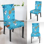 Cute Shark Pattern Print Dining Chair Slipcover
