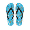 Cute Shark Pattern Print Flip Flops