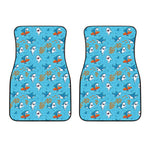 Cute Shark Pattern Print Front Car Floor Mats