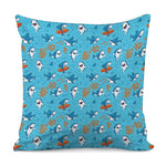 Cute Shark Pattern Print Pillow Cover