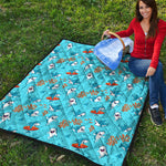 Cute Shark Pattern Print Quilt