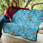 Cute Shark Pattern Print Quilt