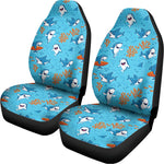 Cute Shark Pattern Print Universal Fit Car Seat Covers