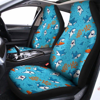 Cute Shark Pattern Print Universal Fit Car Seat Covers