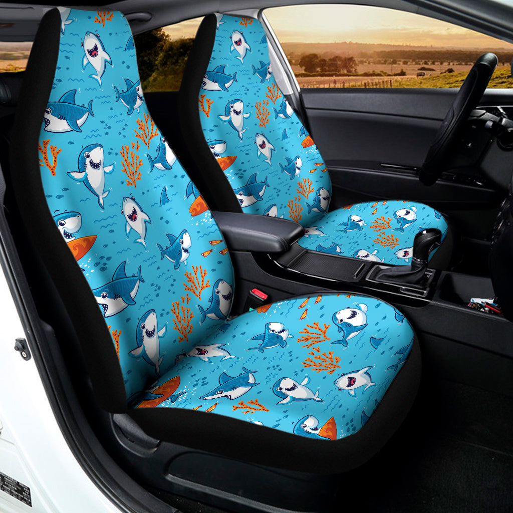 Cute Shark Pattern Print Universal Fit Car Seat Covers