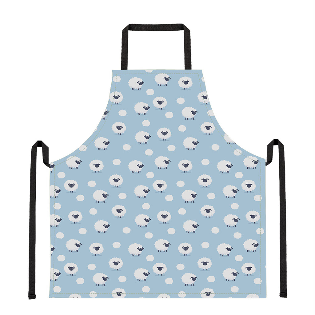 Cute Sheep Pattern Print Apron