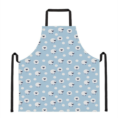 Cute Sheep Pattern Print Apron