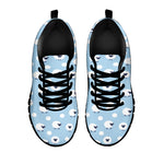 Cute Sheep Pattern Print Black Sneakers
