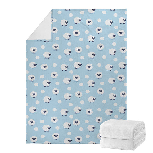 Cute Sheep Pattern Print Blanket