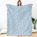 Cute Sheep Pattern Print Blanket